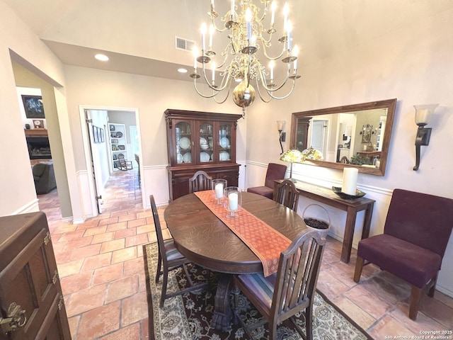 view of dining area