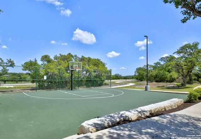 view of basketball court