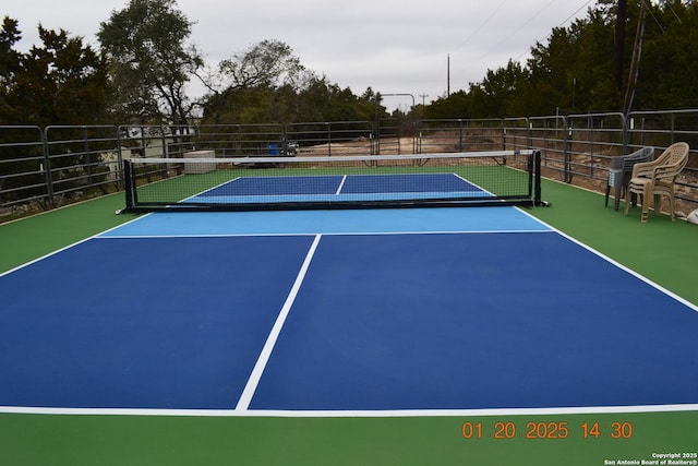 view of tennis court