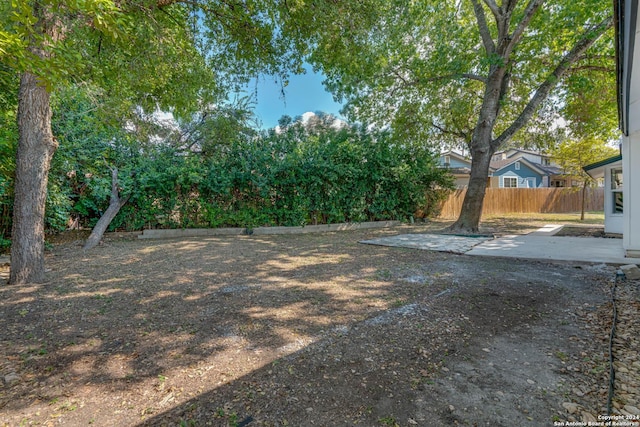 view of yard featuring a patio