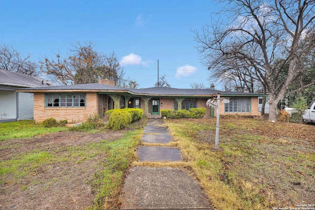 view of ranch-style home