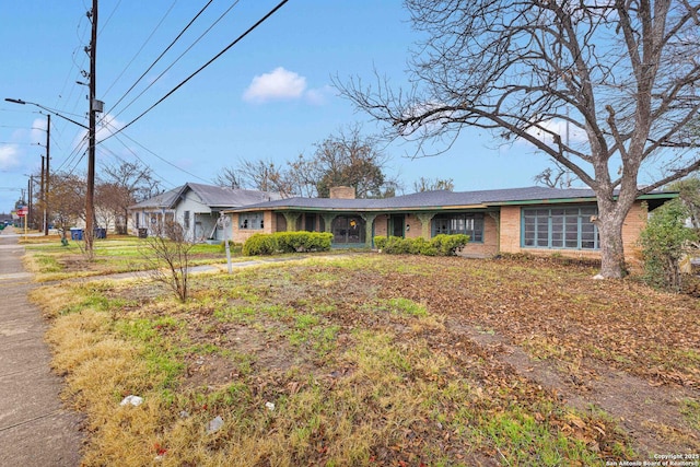 view of ranch-style home