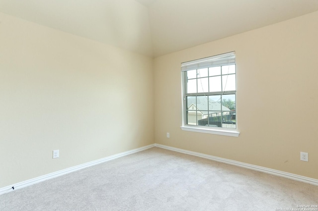 empty room with light carpet