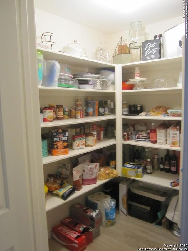 view of pantry