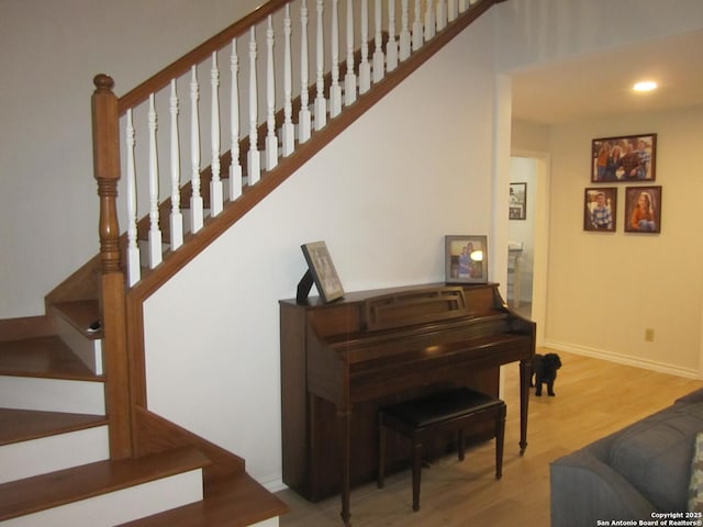 interior space featuring hardwood / wood-style flooring