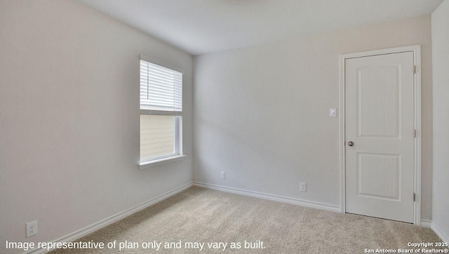 view of carpeted empty room