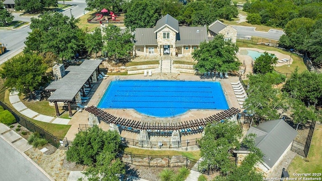 birds eye view of property