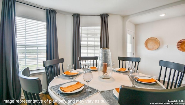 view of dining area