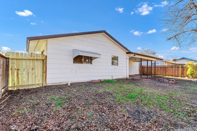 view of back of property