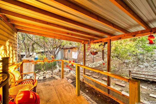 view of wooden terrace