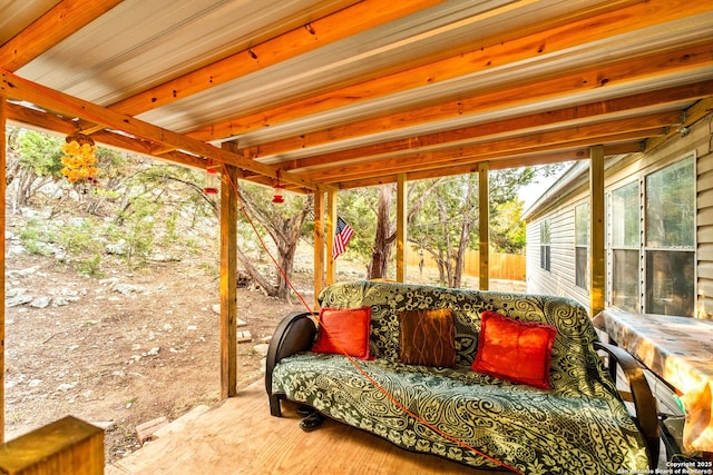 view of sunroom / solarium