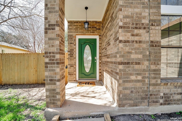 view of property entrance