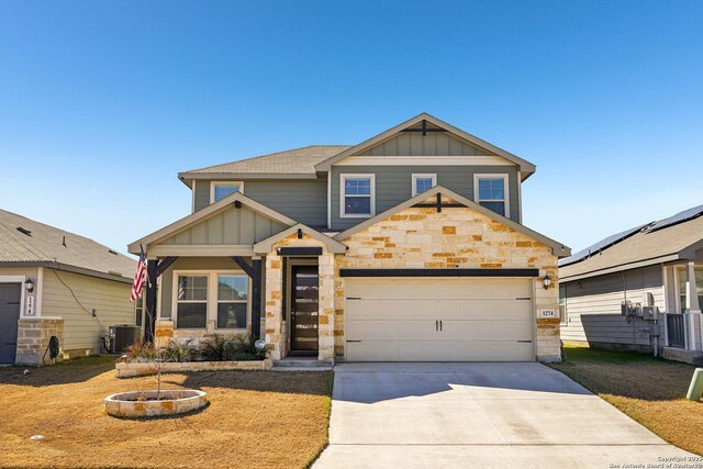 1274 Lennea, New Braunfels, TX 78130 - view of front of property with central AC unit
