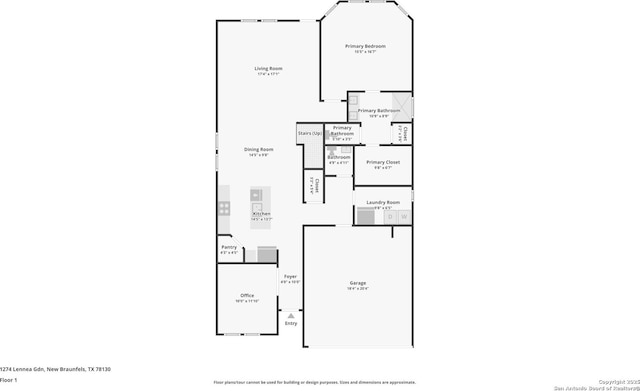 1274 Lennea, New Braunfels, TX 78130 - plan