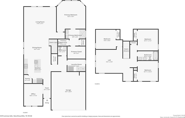 1274 Lennea, New Braunfels, TX 78130 - plan