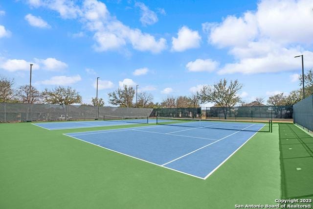 view of sport court