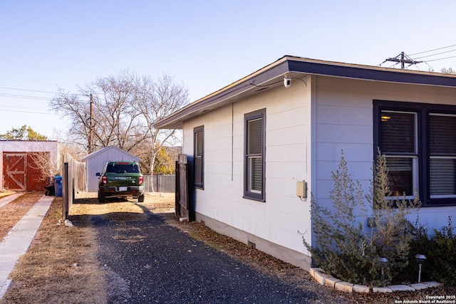 view of property exterior