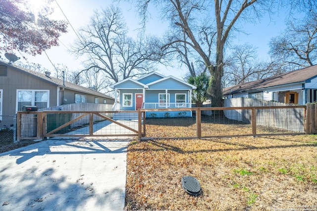 view of front of home with a porch