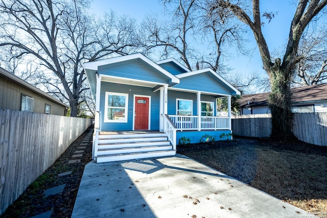 bungalow with a porch