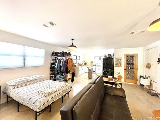 carpeted living room featuring a wealth of natural light