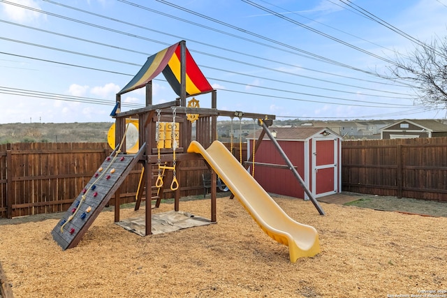 view of jungle gym