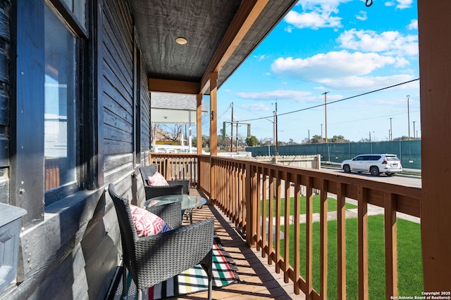 view of balcony