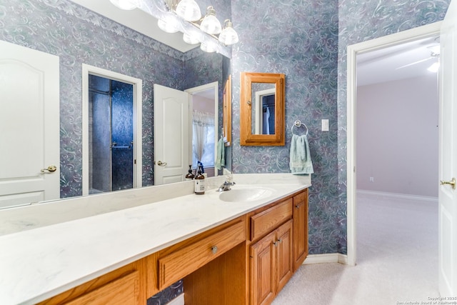 bathroom with vanity