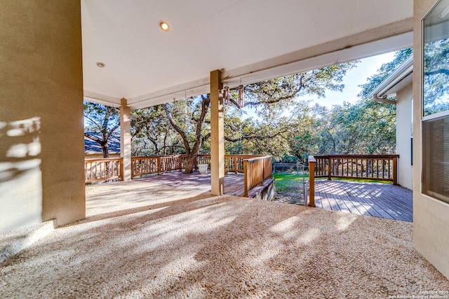 view of patio / terrace with a deck