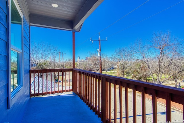 view of balcony