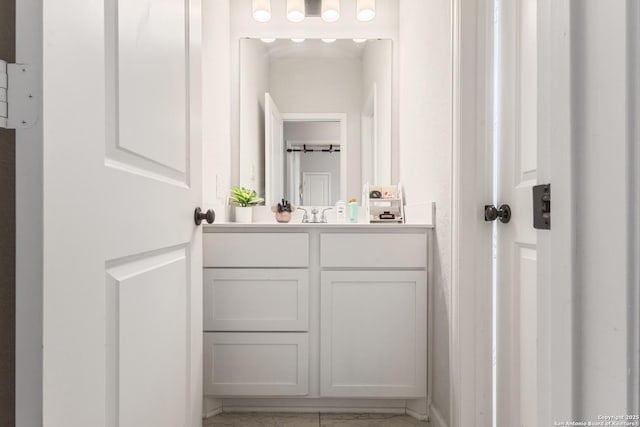 bathroom featuring vanity