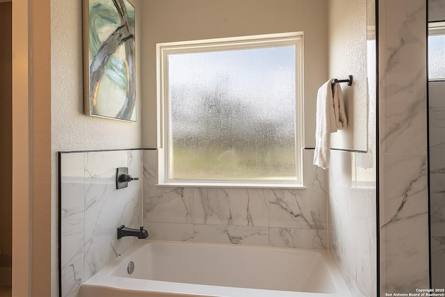 bathroom with a bathtub