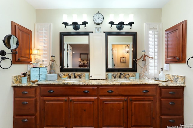 bathroom featuring vanity