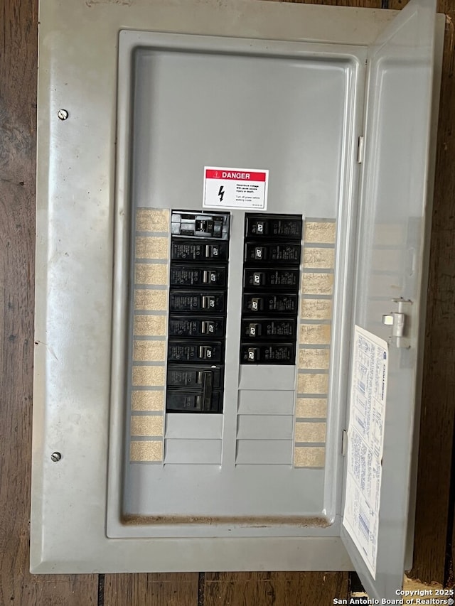 utility room with electric panel