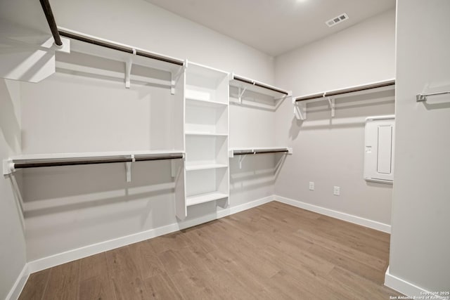 211 Ryan Xing, San Antonio, TX 78253 - walk in closet with wood finished floors and electric panel