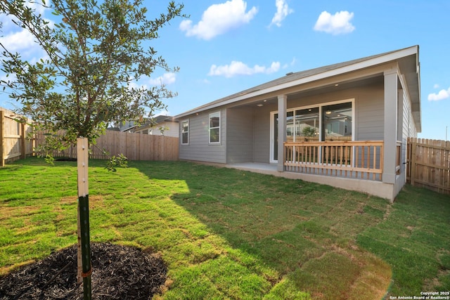 211 Ryan Xing, San Antonio, TX 78253 - back of house with a patio