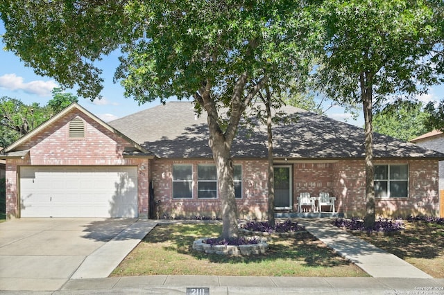 ranch-style house with a garage