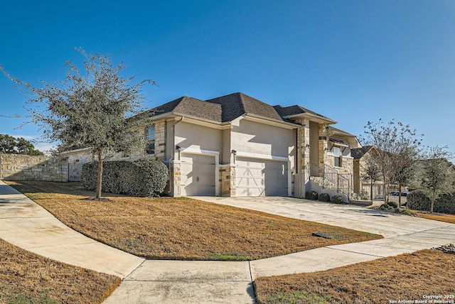 view of front of home featuring a garage