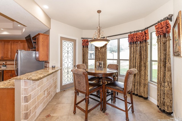 view of dining room