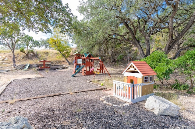 view of play area