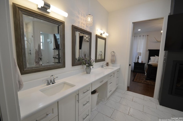 bathroom with vanity