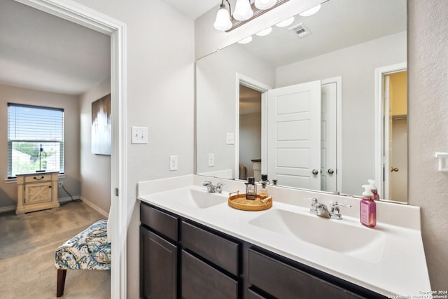 bathroom with vanity