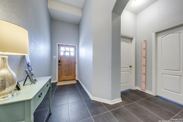 view of tiled foyer