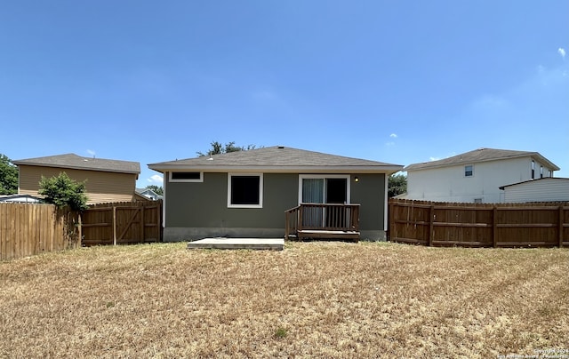 view of rear view of property