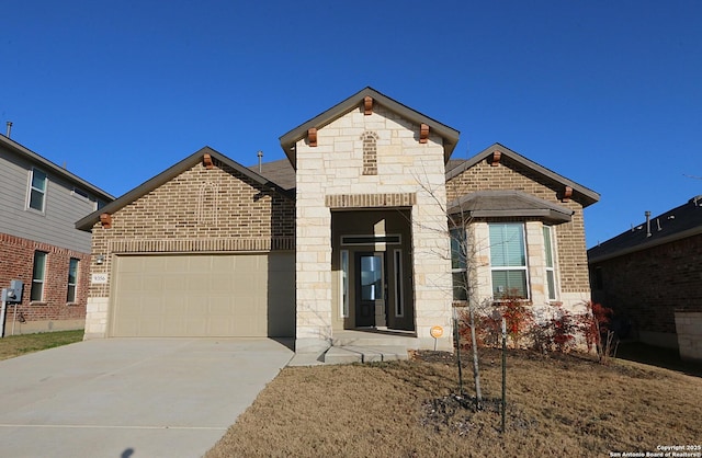 view of front of house featuring a garage