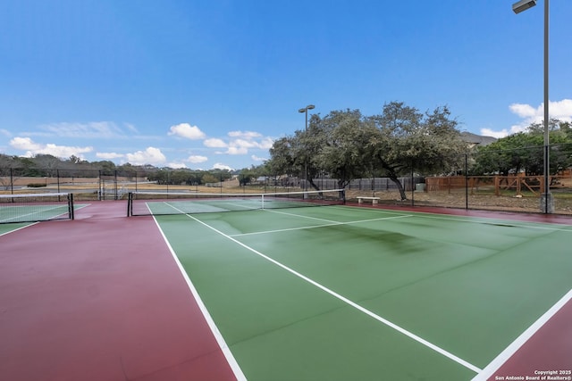 view of tennis court