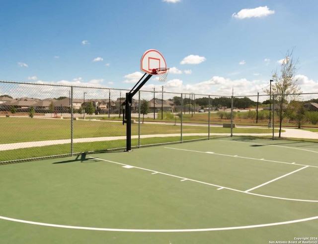 view of basketball court