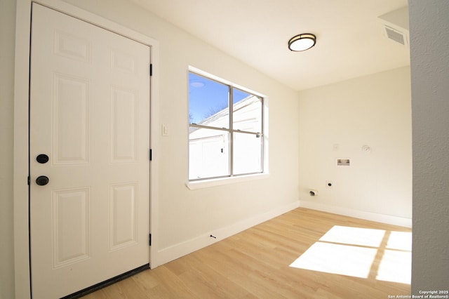 interior space featuring light hardwood / wood-style floors