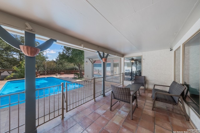 view of pool with a patio