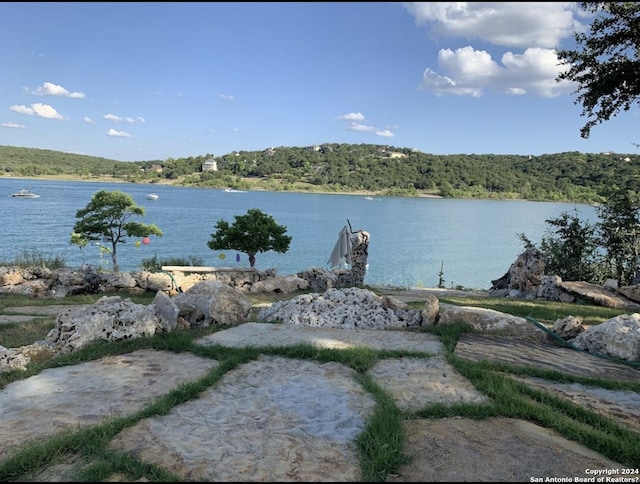 view of water feature