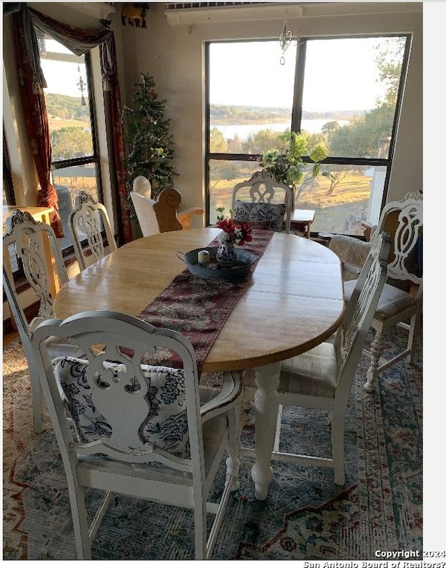 view of dining area